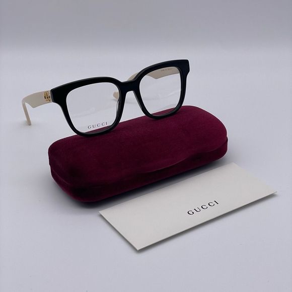 BRAND NEW GUCCI GG0958O 005 Black/White/Transparent Women Sunglasses main image 5